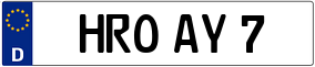 Trailer License Plate